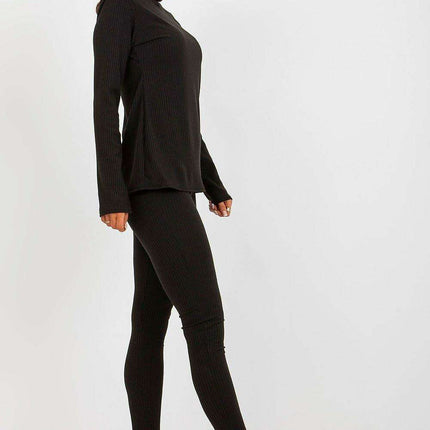 Chic Ribbed Turtleneck Long Sleeve Blouse for Women - Très Elite