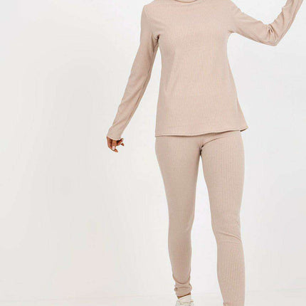 Chic Ribbed Turtleneck Long Sleeve Blouse for Women - Très Elite