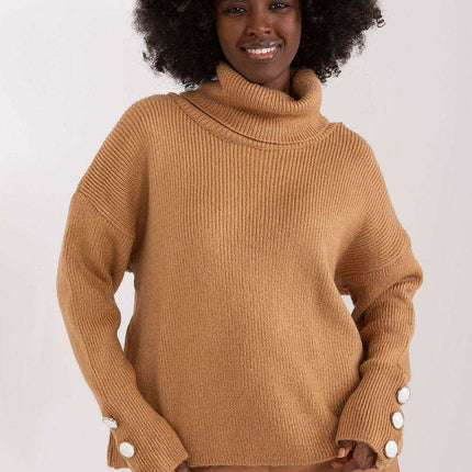 Chic Ribbed Turtleneck Pullover - Très Elite
