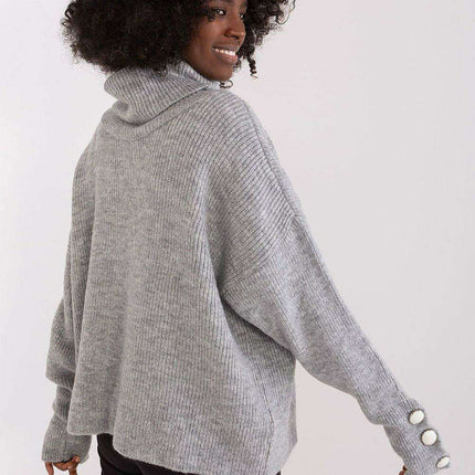 Chic Ribbed Turtleneck Pullover - Très Elite