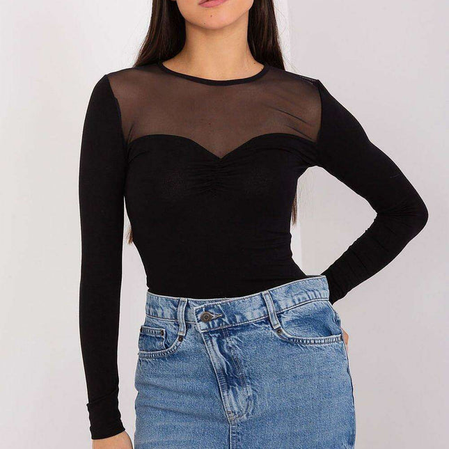 Chic Ribbed Viscose Blend Top