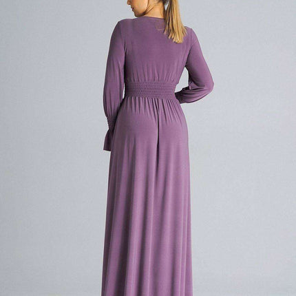 Chic Ruched Sleeve Evening Maxi Dress - Très Elite