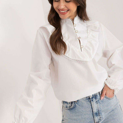Chic Ruffled Cotton Top - Très Elite