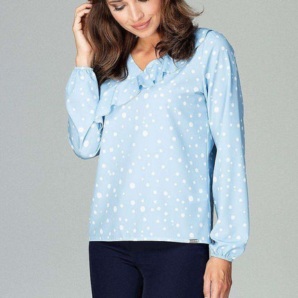 Chic Ruffled Elegance Blouse - Très Elite
