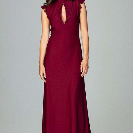Chic Ruffled Maxi Evening Dress "Lenitif" - Très Elite