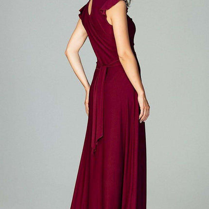 Chic Ruffled Maxi Evening Dress "Lenitif" - Très Elite