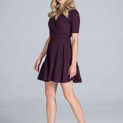 Chic Ruffled Ribbed Mini Dress - Très Elite