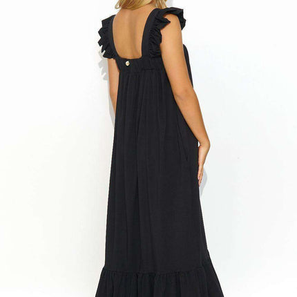 Chic Ruffled Summer Maxi Dress for Effortless Style - Très Elite