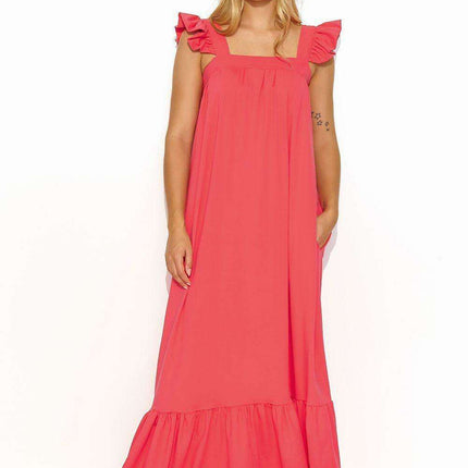 Chic Ruffled Summer Maxi Dress for Effortless Style