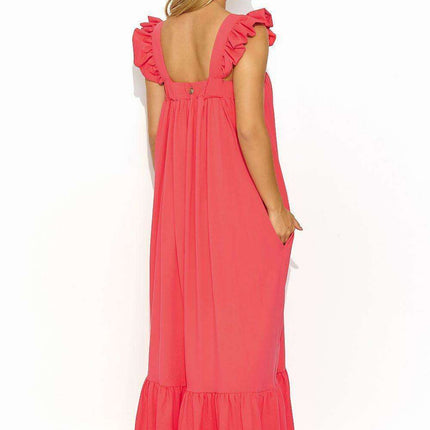 Chic Ruffled Summer Maxi Dress for Effortless Style - Très Elite