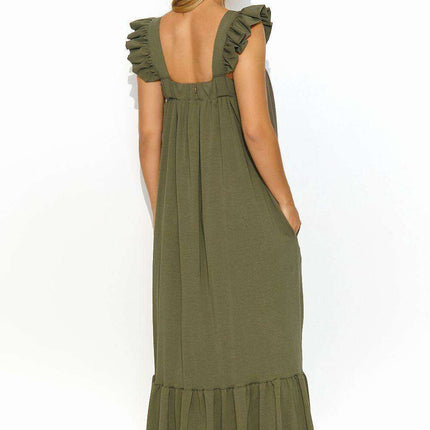 Chic Ruffled Summer Maxi Dress for Effortless Style - Très Elite