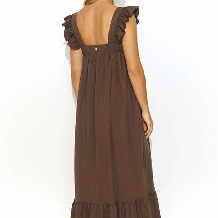 Chic Ruffled Summer Maxi Dress for Effortless Style - Très Elite