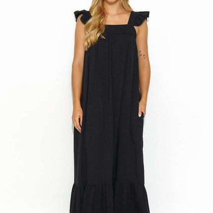 Chic Ruffled Summer Maxi Dress for Effortless Style