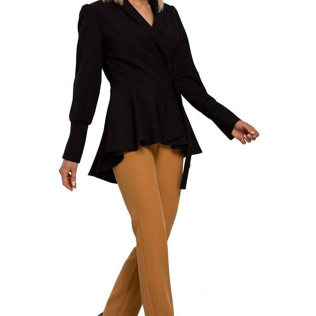 Chic Ruffled Tailcoat Blazer - Très Elite