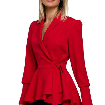 Chic Ruffled Tailcoat Blazer - Très Elite