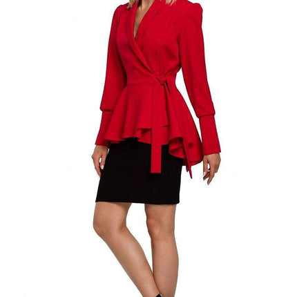 Chic Ruffled Tailcoat Blazer - Très Elite