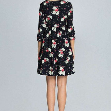 Chic Ruffled Trapeze Daydress - Très Elite