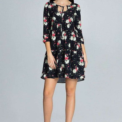 Chic Ruffled Trapeze Daydress - Très Elite