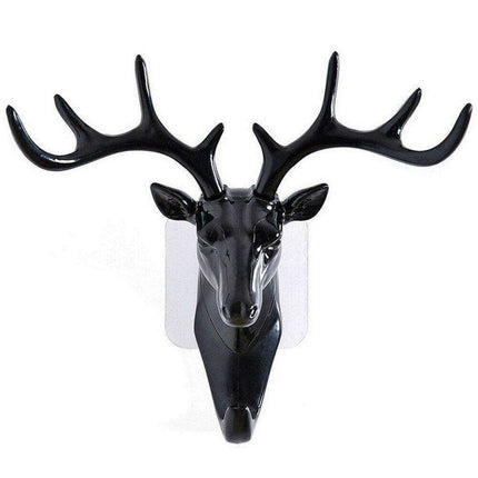 Chic Rustic Deer Head Wall Hook for Stylish Home Organization
