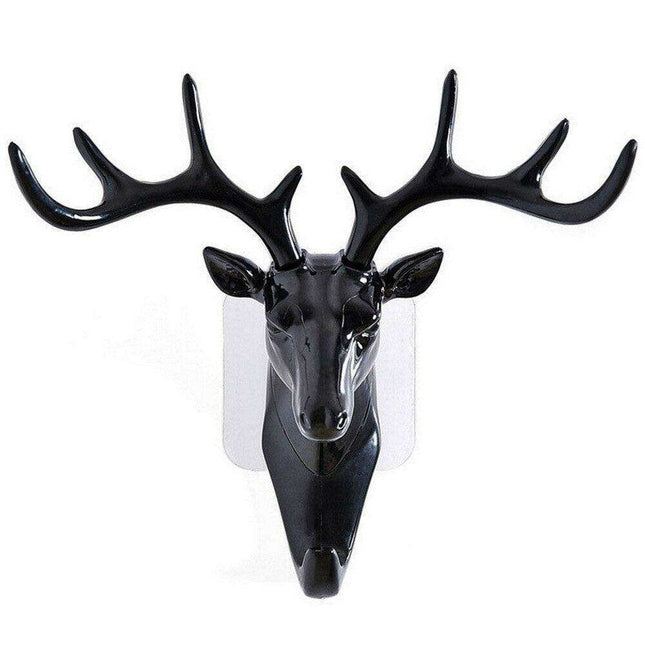 Chic Rustic Deer Head Wall Hook for Stylish Home Organization