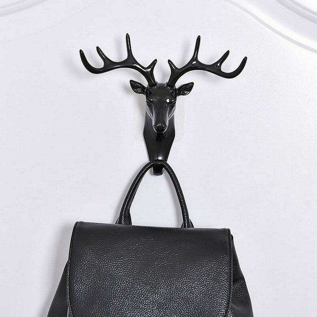 Chic Rustic Deer Head Wall Hook for Stylish Home Organization
