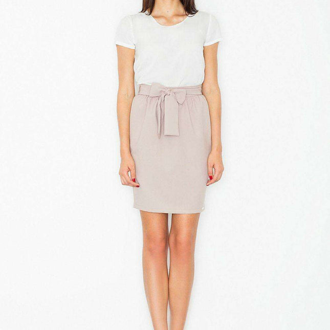 Chic Sash-Tie Belted Pencil Skirt by Figl