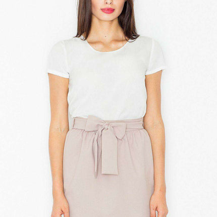 Chic Sash-Tie Belted Pencil Skirt by Figl