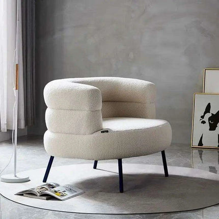 Chic Scandinavian Lounge Chair - Perfect for Makeup, Study, and Relaxation for Young Women and Students - Très Elite