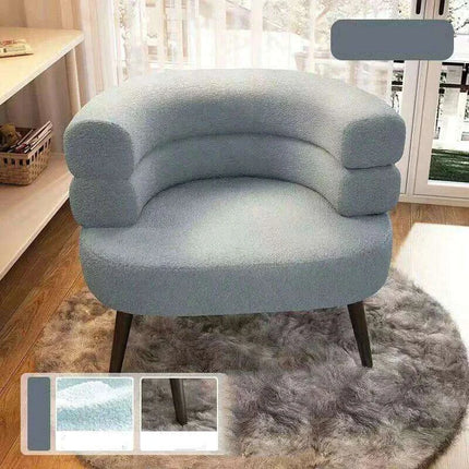 Chic Scandinavian Lounge Chair - Perfect for Makeup, Study, and Relaxation for Young Women and Students..