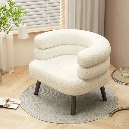 Chic Scandinavian Lounge Chair - Perfect for Makeup, Study, and Relaxation for Young Women and Students - Très Elite