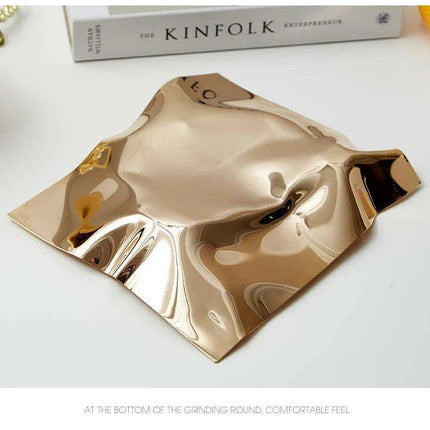 Chic Scandinavian Stainless Steel Tray - Ideal for Jewelry and Fruit Display - Très Elite