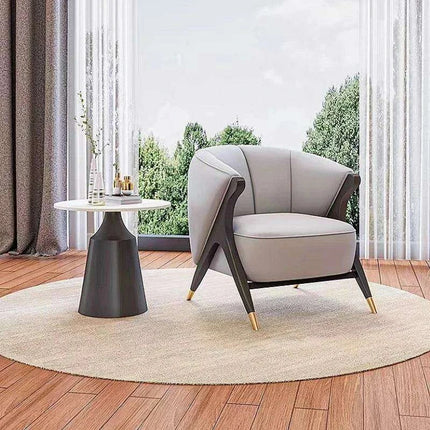 Chic Scandinavian Velvet Lounge Chair - Perfect for Stylish Living Areas - Très Elite