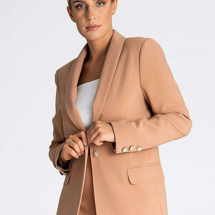 Chic Shawl Collar Button-Up Coat