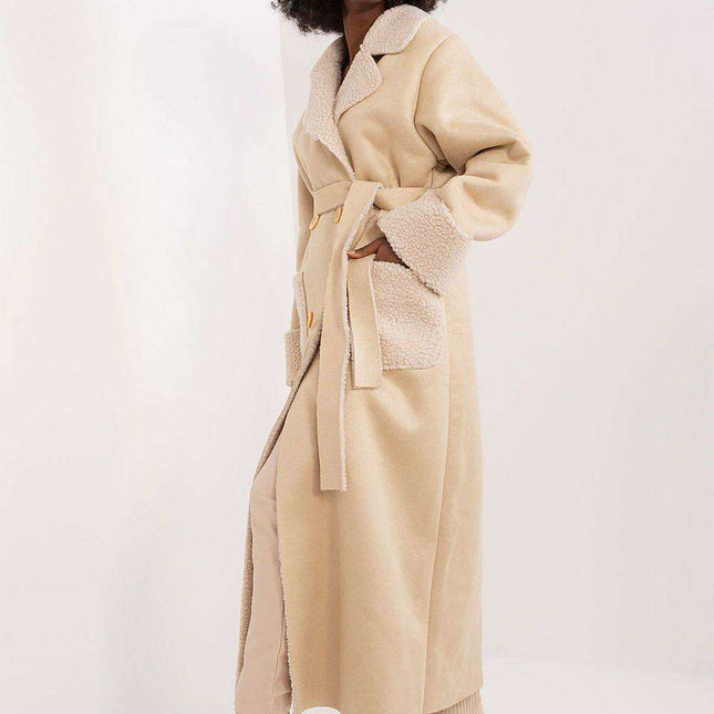 Chic Sheepskin Winter Coat for Effortless Elegance
