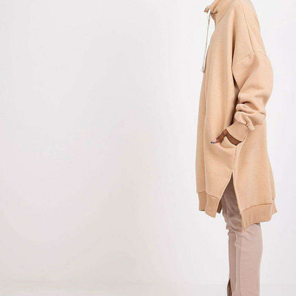 Chic Side-Slit Zip-Up Hoodie for Women - Très Elite