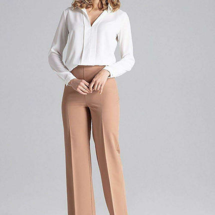 Chic Side-Zip Flared Trousers - Très Elite