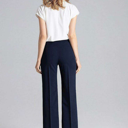 Chic Side-Zip Flared Trousers - Très Elite