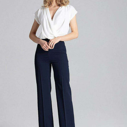 Chic Side-Zip Flared Trousers - Très Elite
