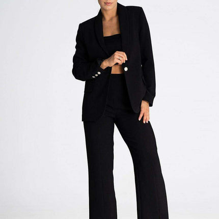 Chic Side Zip Slit Trousers for Women - Très Elite