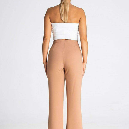 Chic Side Zip Slit Trousers for Women - Très Elite