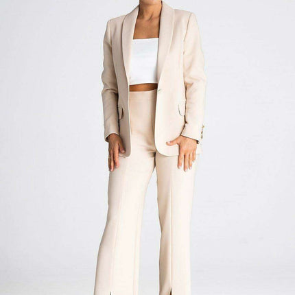Chic Side Zip Slit Trousers for Women - Très Elite