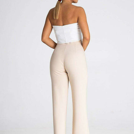 Chic Side Zip Slit Trousers for Women - Très Elite
