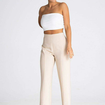 Chic Side Zip Slit Trousers for Women - Très Elite