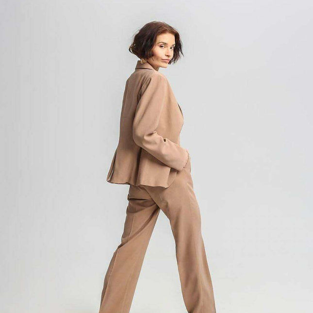 Chic Silk-Blend Women's Trousers for Effortless Elegance