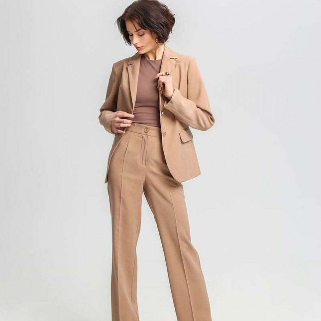 Chic Silk-Blend Women's Trousers for Effortless Elegance