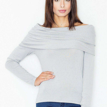 Chic Silky Turtleneck Blouse - Style 60719