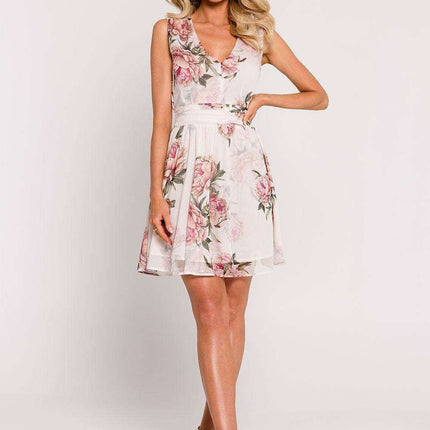 Chic Sleeveless Chiffon A-Line Mini Dress - Très Elite