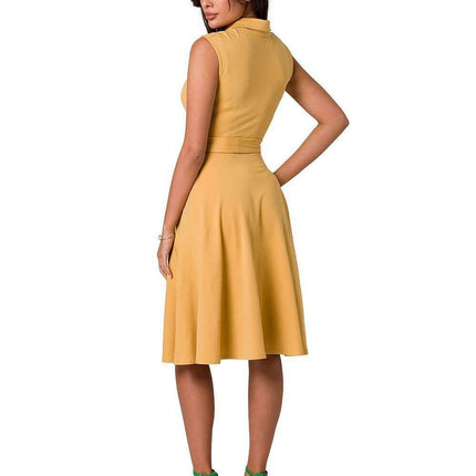 Chic Sleeveless Collared Day Dress - Très Elite
