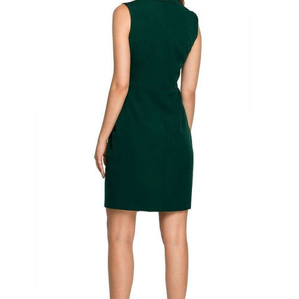 Chic Sleeveless Evening Jacket Dress with Chain Detail - Très Elite
