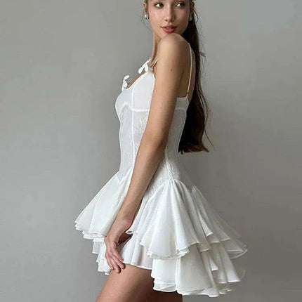 Chic Sleeveless High-Waisted Mini Dress - A Timeless Women's Fashion Essential - Très Elite